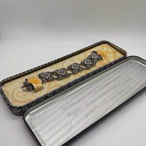 Brighton Medallion Link Bracelet in Tin